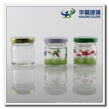 Decal 30ml Round Mini Mason Glasss Jars Glass Jam Jar with Lid